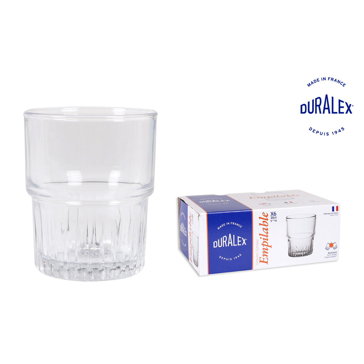 Lasisetti Duralex 1014AB06/6 200 ml 6 Kappaletta (6 osaa)